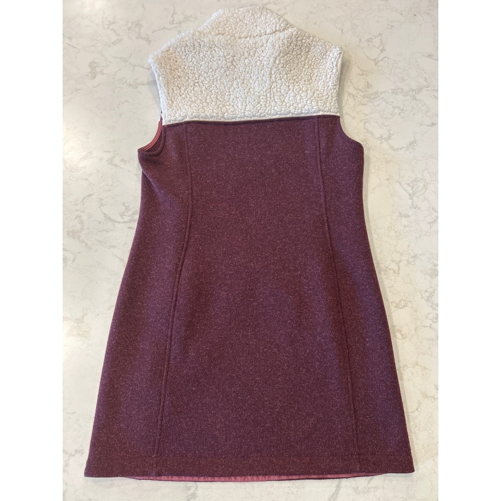Title Nine Callitrix Sherpa Fleece Dress Sleeveless Hiking Granola Gorpcore M - Picture 4 of 9